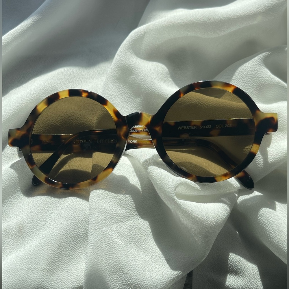 MORGENTHAL FREDERICS
WEBSTER HORN Sunglasses - Spotty Tortoise